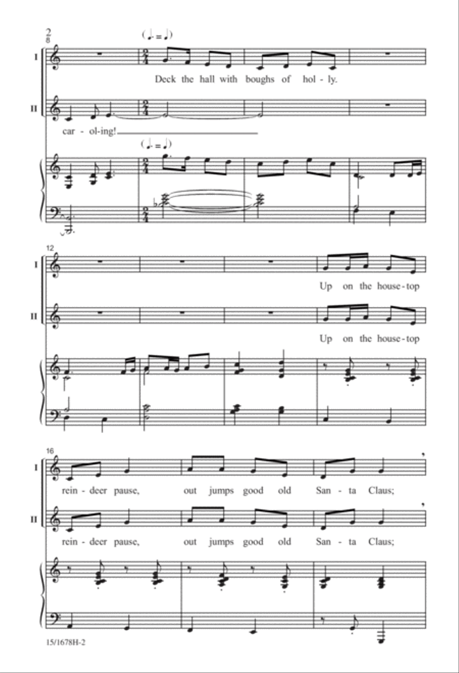 Christmas...In About Three Minutes 3-Part scores gallery preview page 3