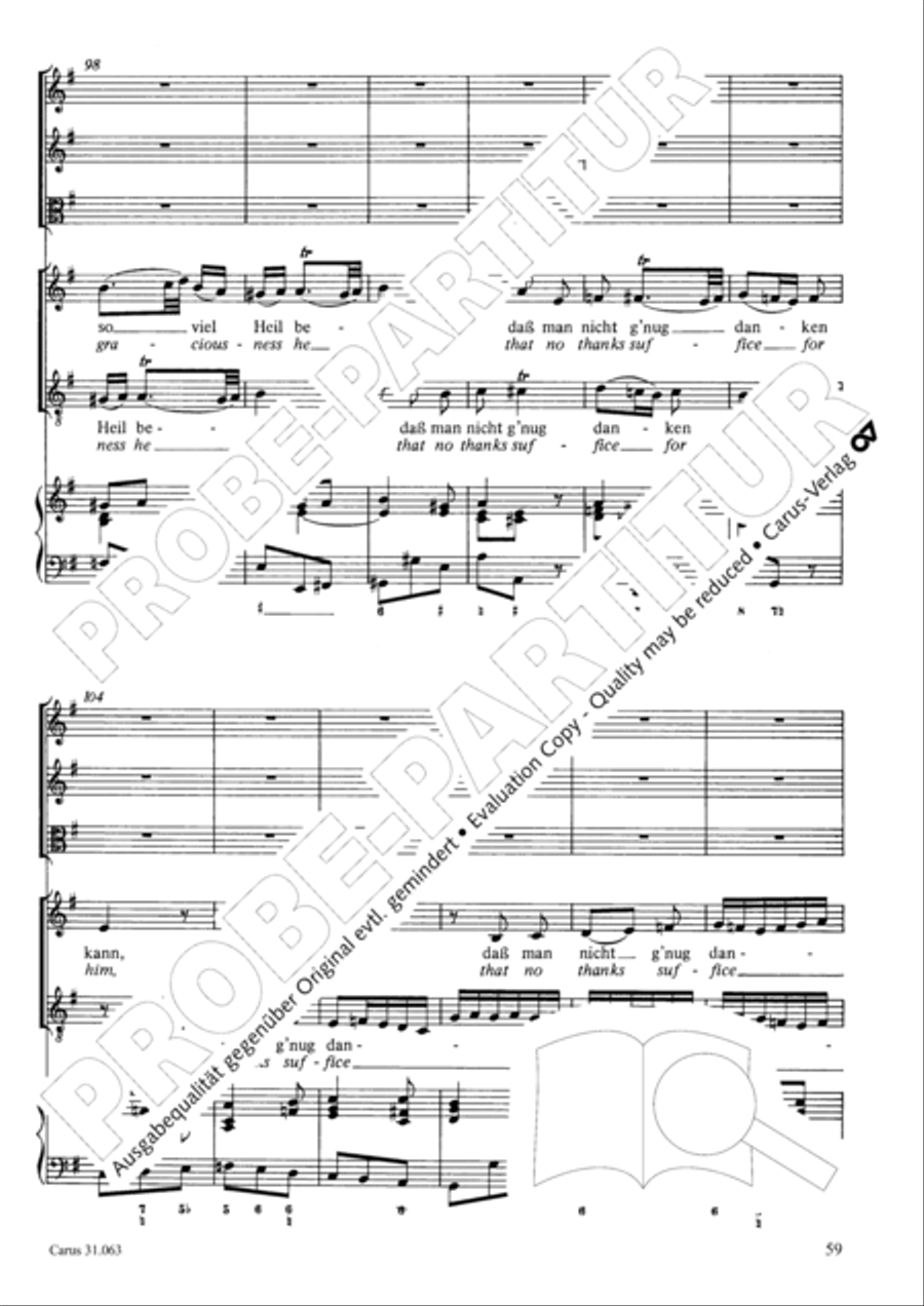 Christians, etch this blessed day (Christen, atzet diesen Tag) 4-Part scores gallery preview page 60