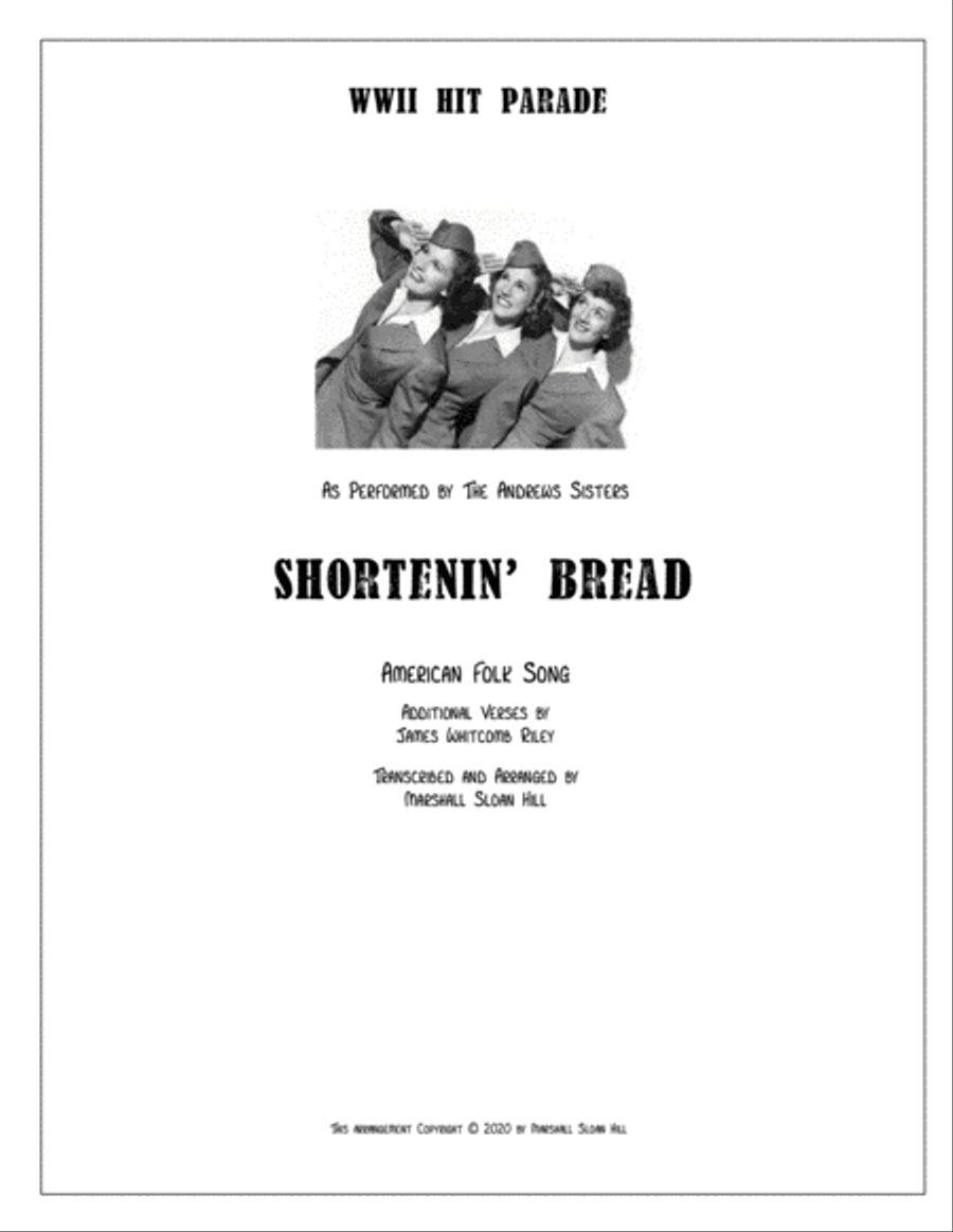 Shortenin' Bread - The Andrews Sisters Jazz Ensemble scores gallery preview page 1