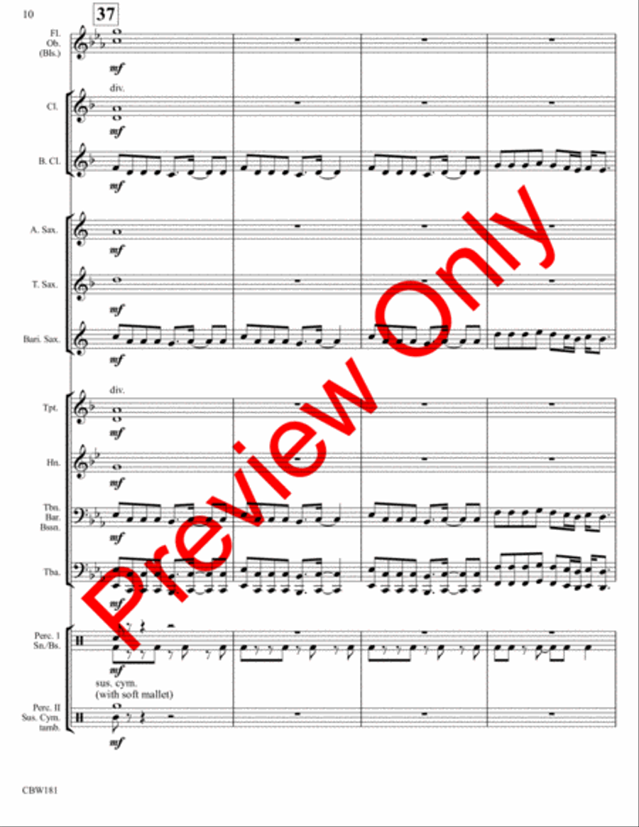 Jibba-Jabba Jibba-Jabba Concert Band scores gallery preview page 13
