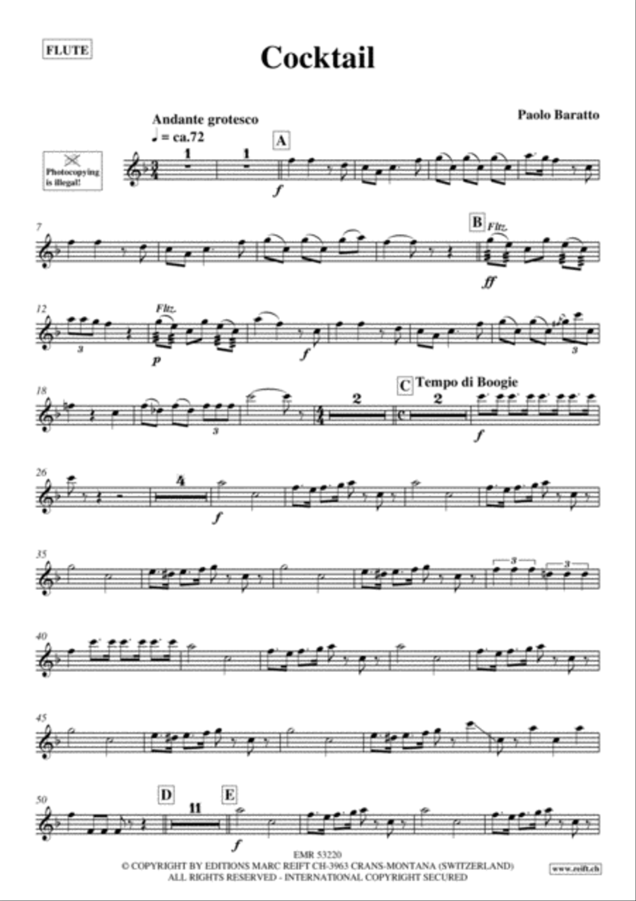 Cocktail Cocktail Flute Solo scores gallery preview page 2
