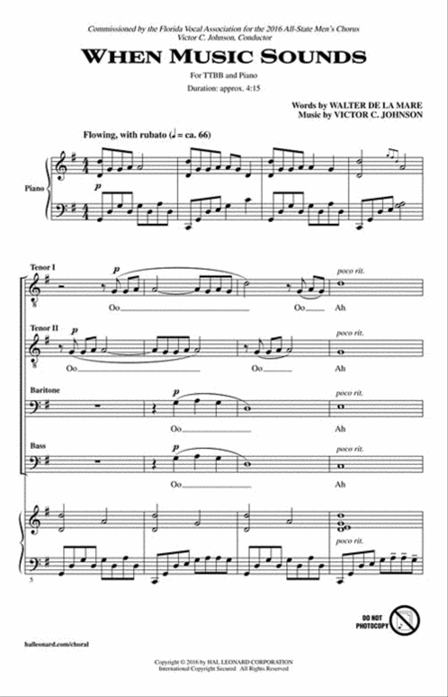 When Music Sounds When Music Sounds TTBB scores gallery preview page 2