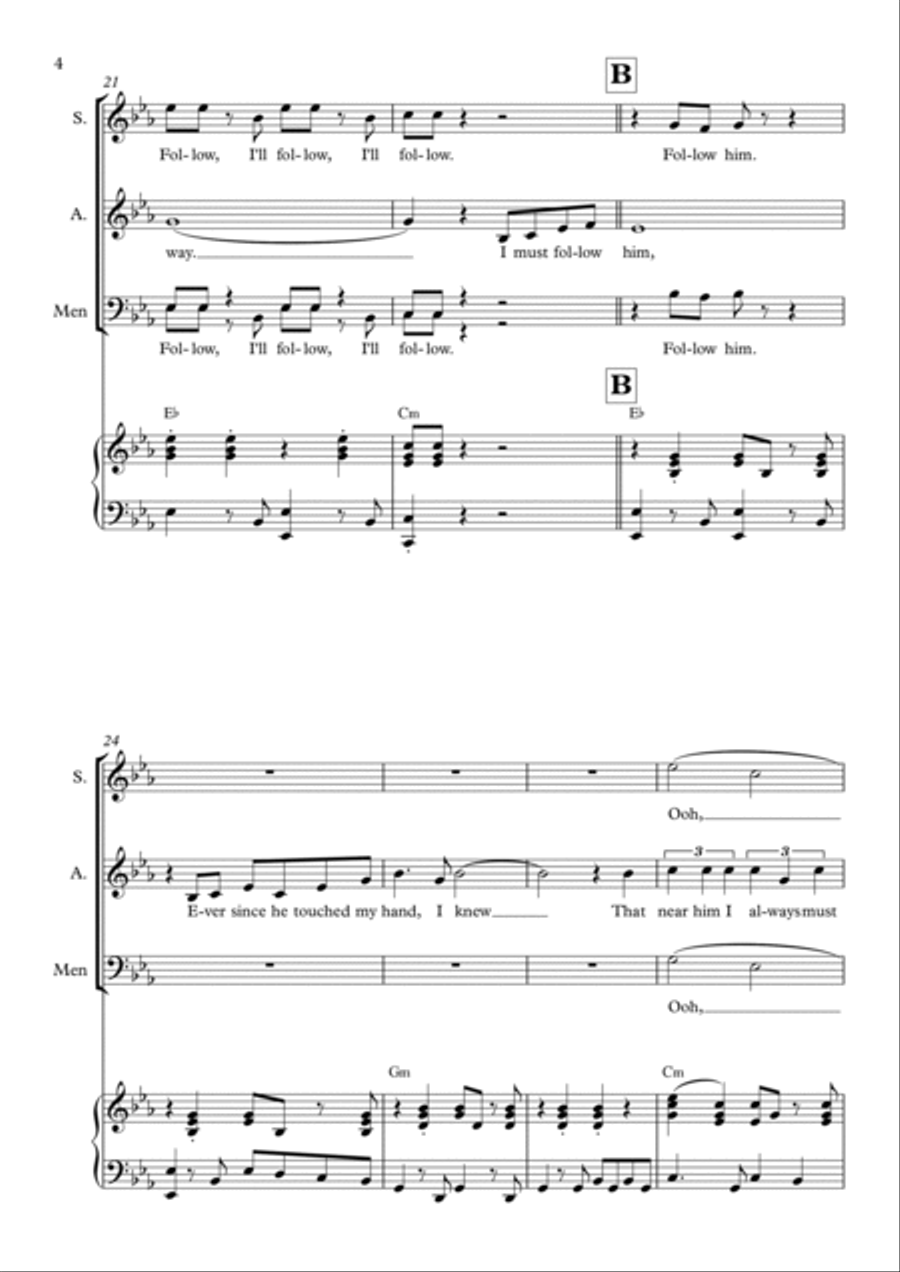 I Will Follow Him (i Will Follow You) 3-Part scores gallery preview page 4