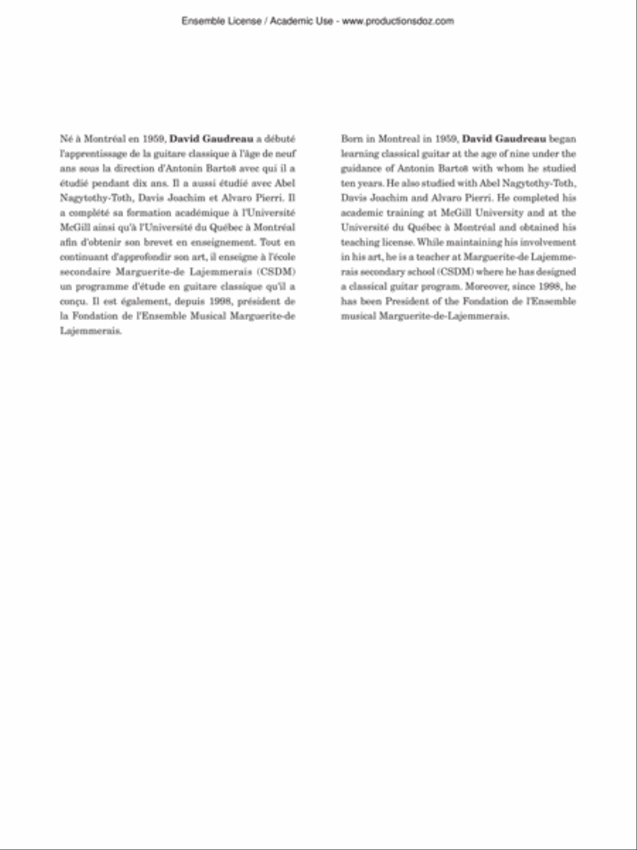 Mi Favorita - Mazurka Guitar Ensemble scores gallery preview page 2
