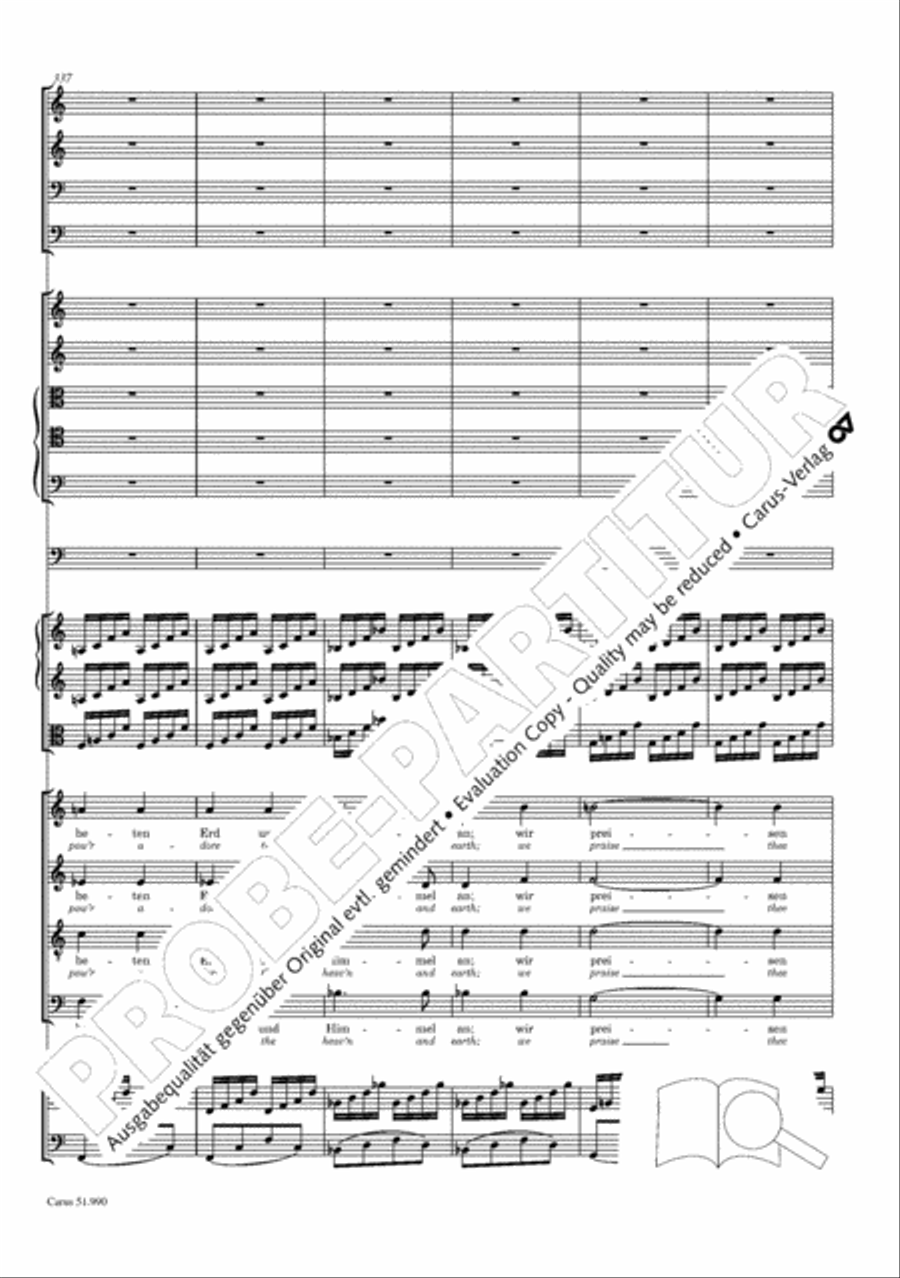 The Creation (Die Schopfung) 4-Part scores gallery preview page 295