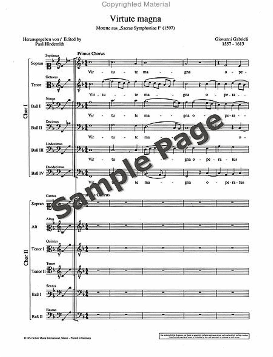 Virtute magna Virtute magna Mixed Choir scores gallery preview page 4