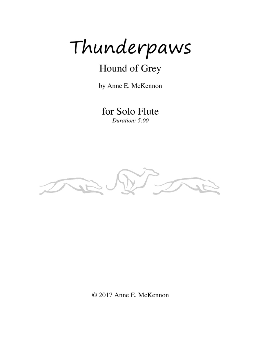 Thunderpaws Flute Solo scores gallery preview page 1