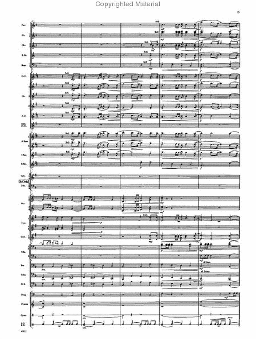 Fourth Suite for Band Concert Band scores gallery preview page 13