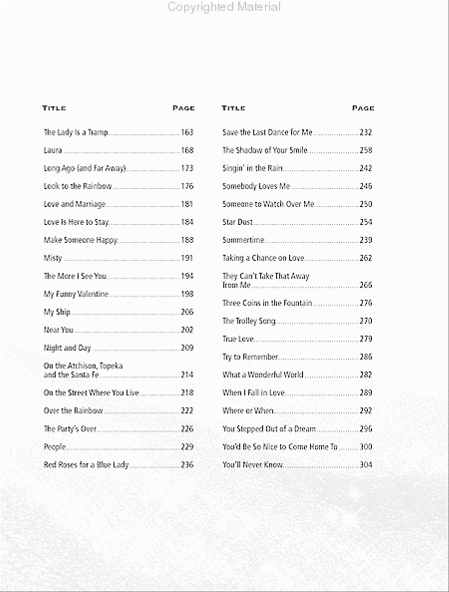 Treasury of Golden Standards Piano, Vocal, Guitar scores gallery preview page 4