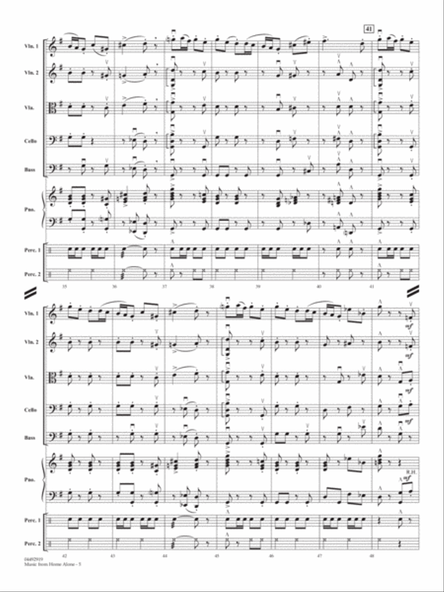 Music from Home Alone - Conductor Score (Full Score) String Orchestra scores gallery preview page 5