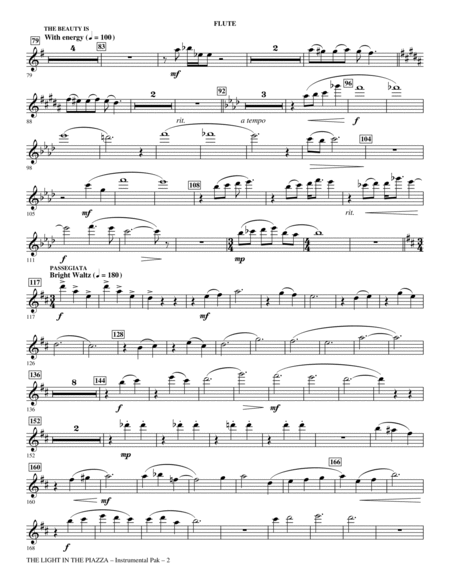 The Light In The Piazza (Choral Highlights) (arr. John Purifoy) - Flute