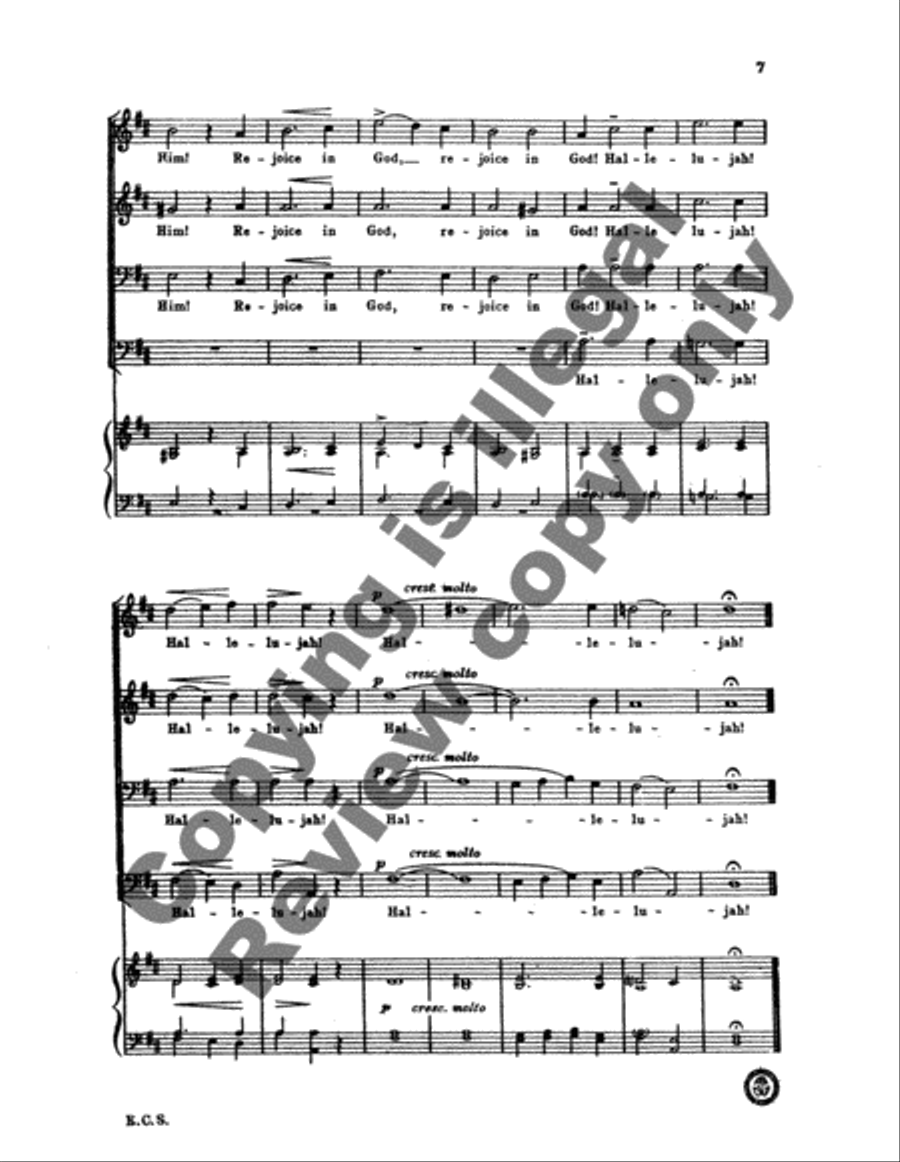Lo, a Voice to Heaven Sounding (Cherubic Hymn) TTBB scores gallery preview page 5