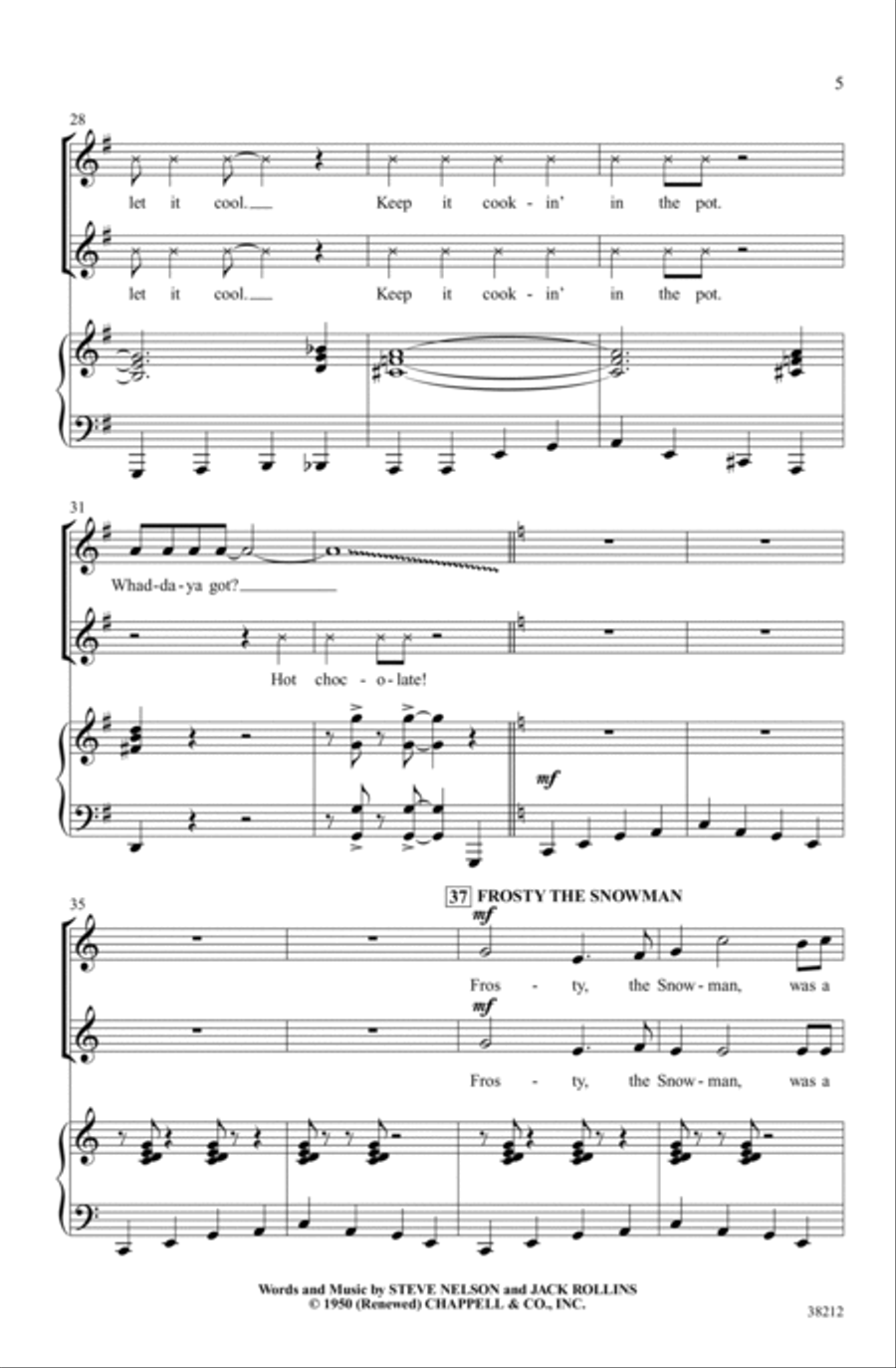 A Winter Blast! A Winter Blast! Choir scores gallery preview page 4
