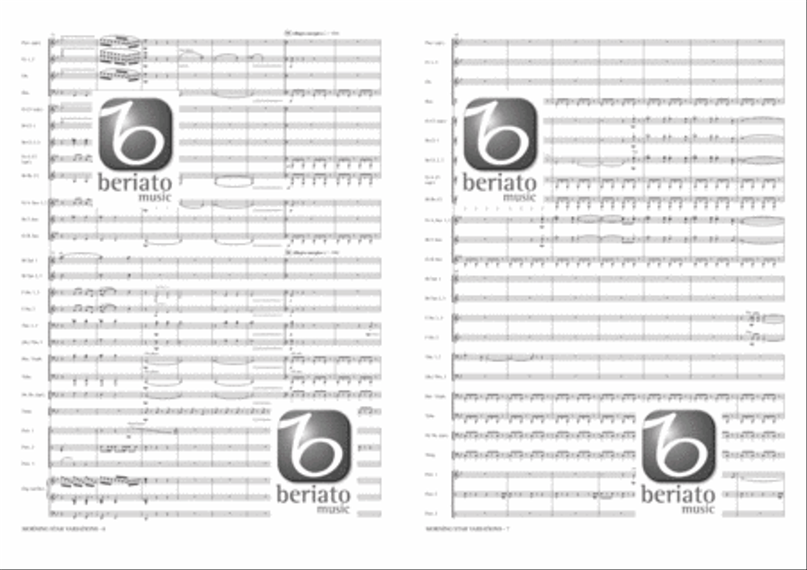 Morning Star Variations Concert Band scores gallery preview page 5