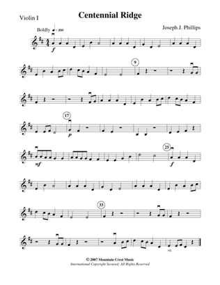 Centennial Ridge-Violin 1 part