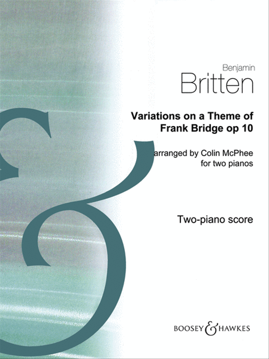 Variations on a Theme of Frank Bridge, Op. 10 Piano Duet scores gallery preview page 1