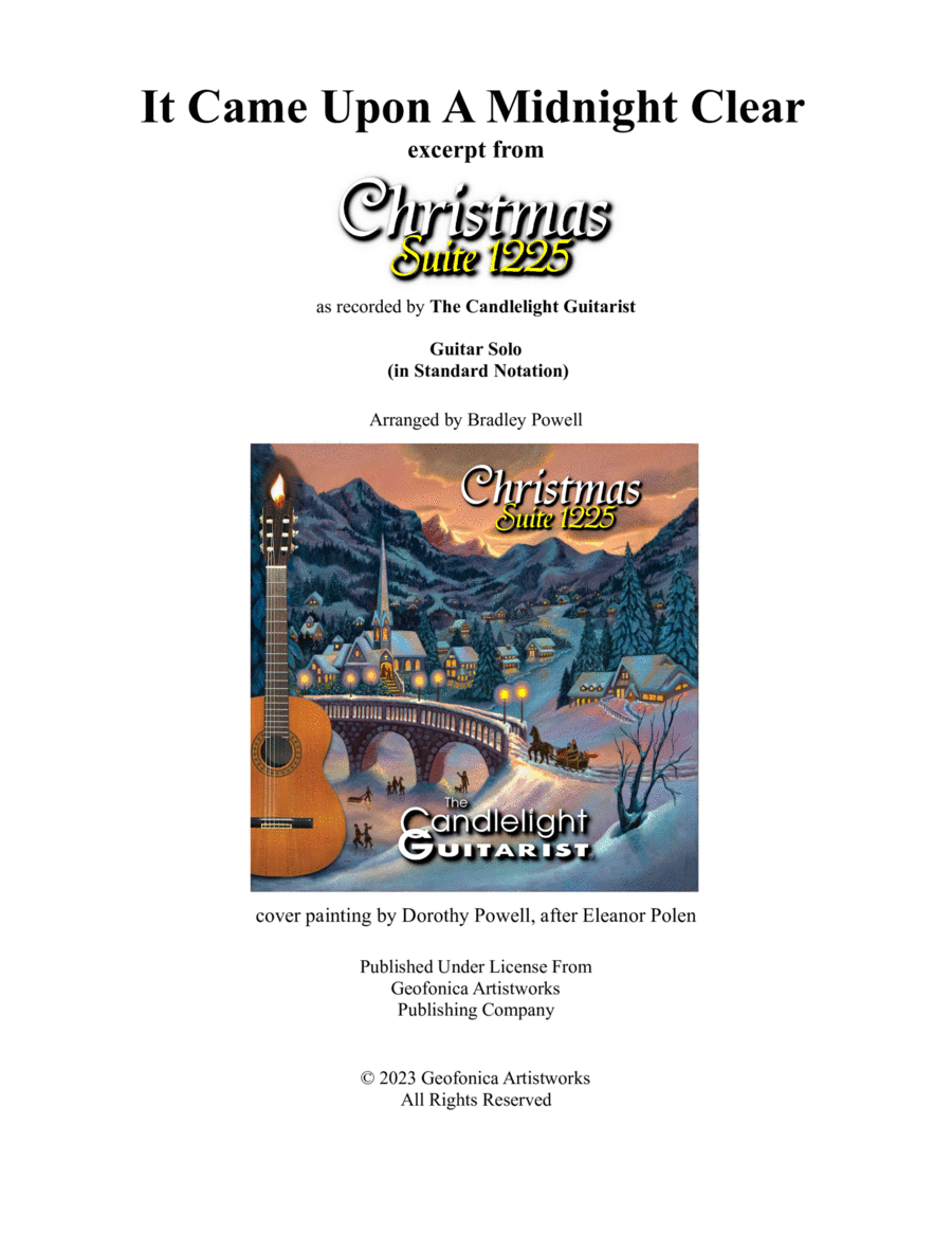 It Came Upon a Midnight Clear Acoustic Guitar scores gallery preview page 1