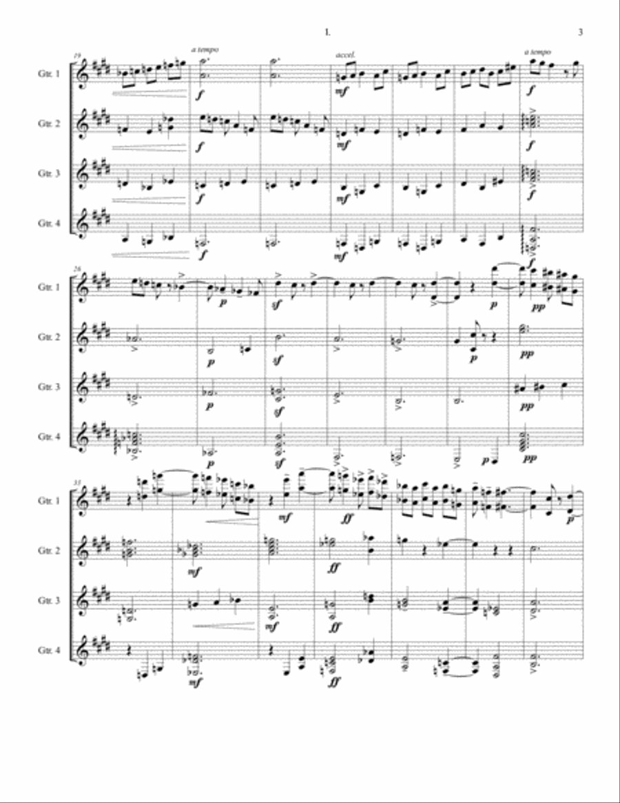 Trois Morceaux Pour Piano Trois Morceaux Pour Piano Classical Guitar scores gallery preview page 3