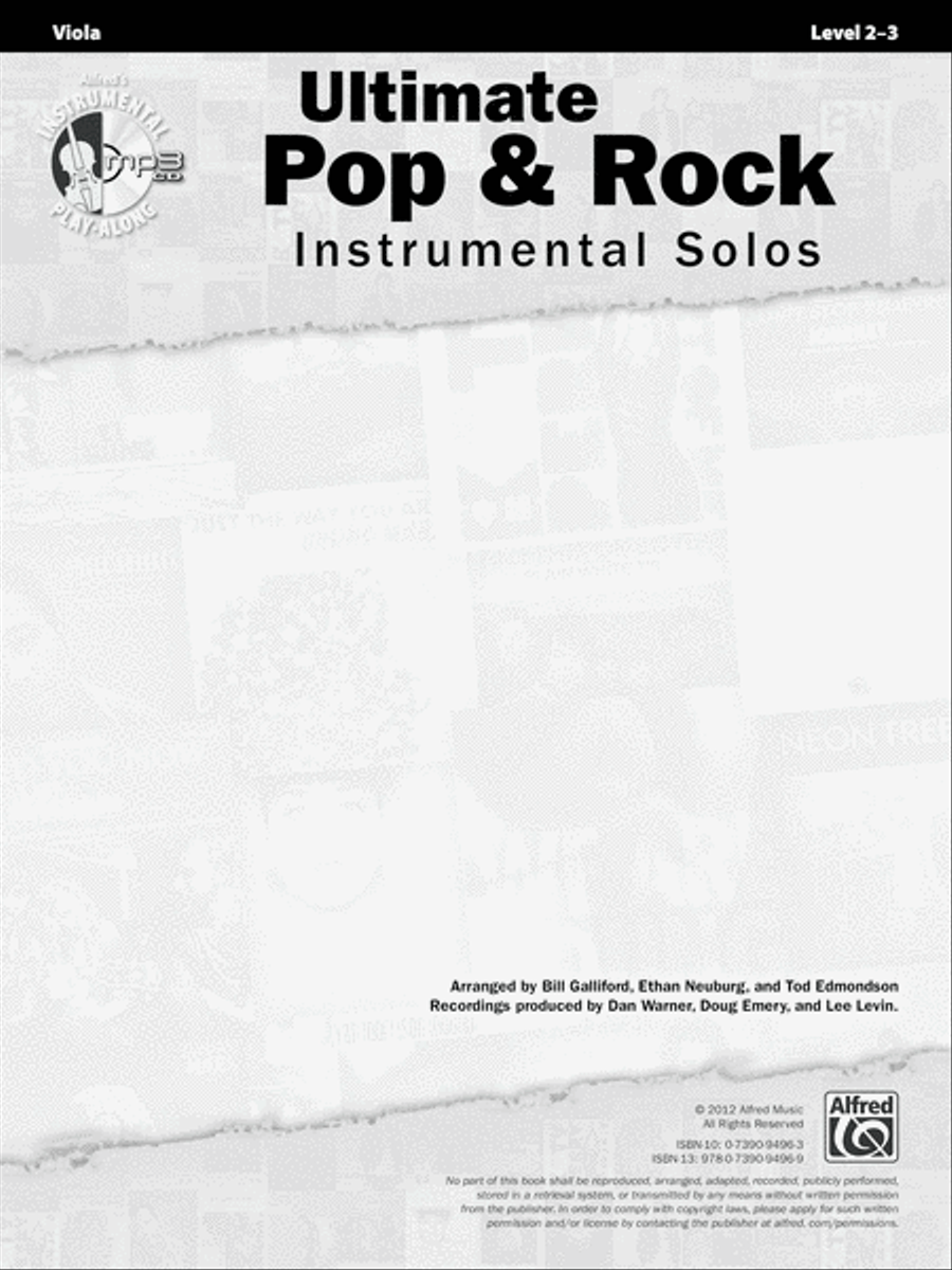 Ultimate Pop & Rock Instrumental Solos for Strings String Orchestra scores gallery preview page 2
