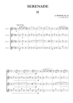 Waltz from Serenade Op. 22 for Flute Quartet