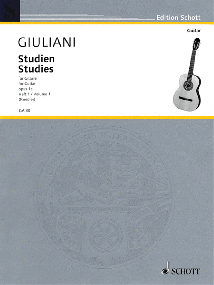 Studies for Guitar, Op. 1a – Volume 1 Acoustic Guitar scores gallery preview page 1