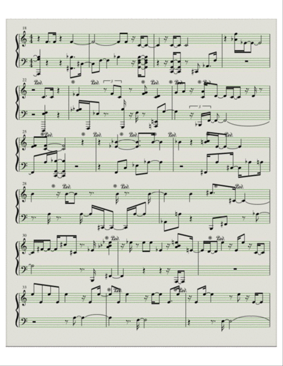 THOUGHTS Piano Solo scores gallery preview page 2