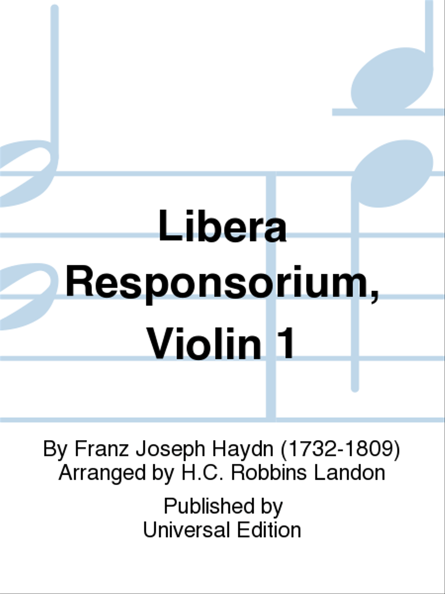 Libera Responsorium Libera Responsorium Violin scores gallery preview page 1