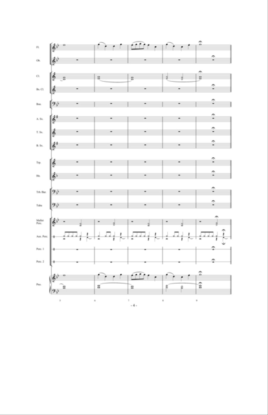 The Distant Castle Concert Band scores gallery preview page 3