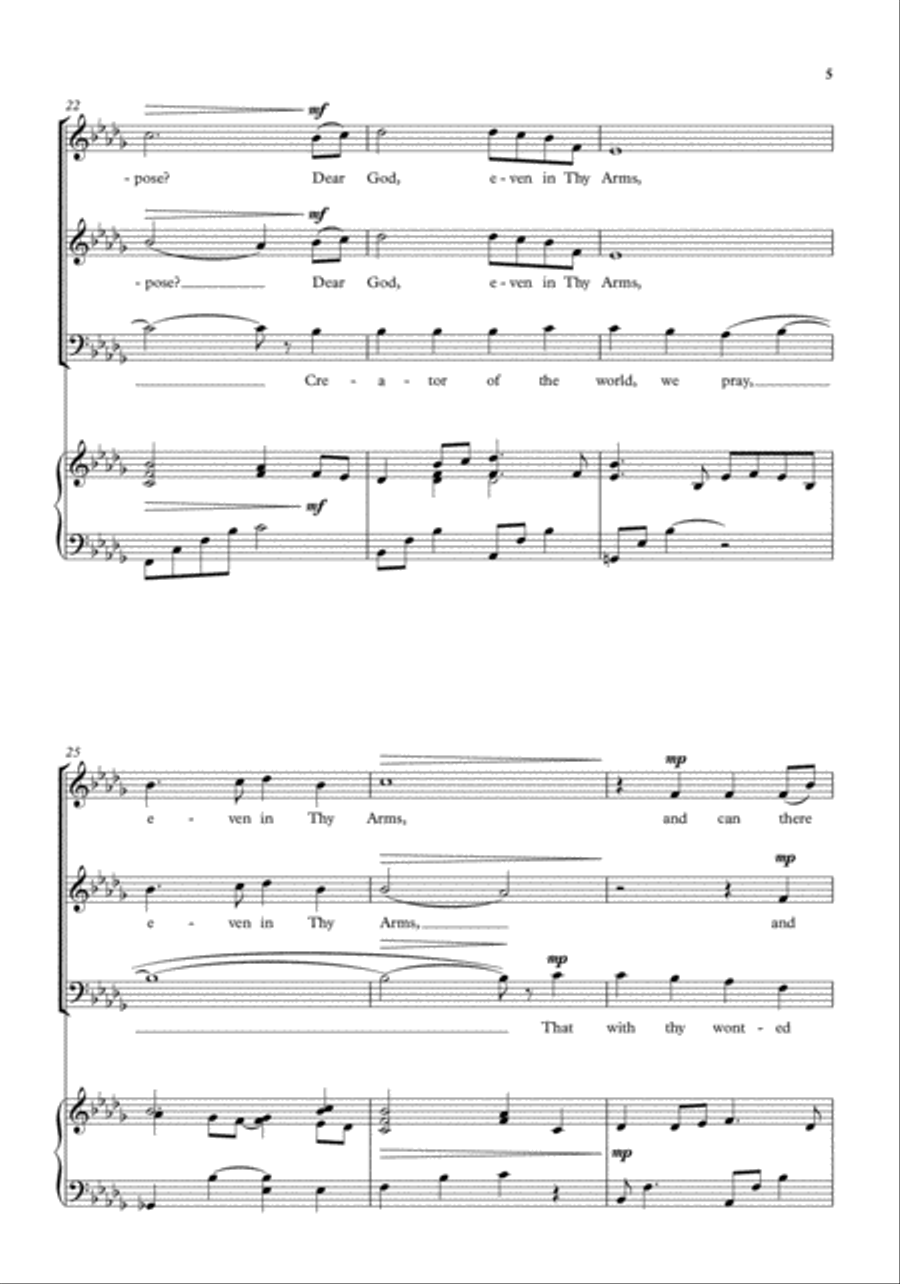 Evening Hymn Evening Hymn 3-Part scores gallery preview page 5