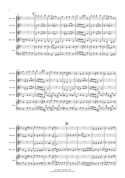 Good King Wenceslas (Jazzy Style!) for Saxophone Quartet image number null