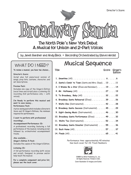Broadway Santa - Soundtrax CD (CD only) image number null