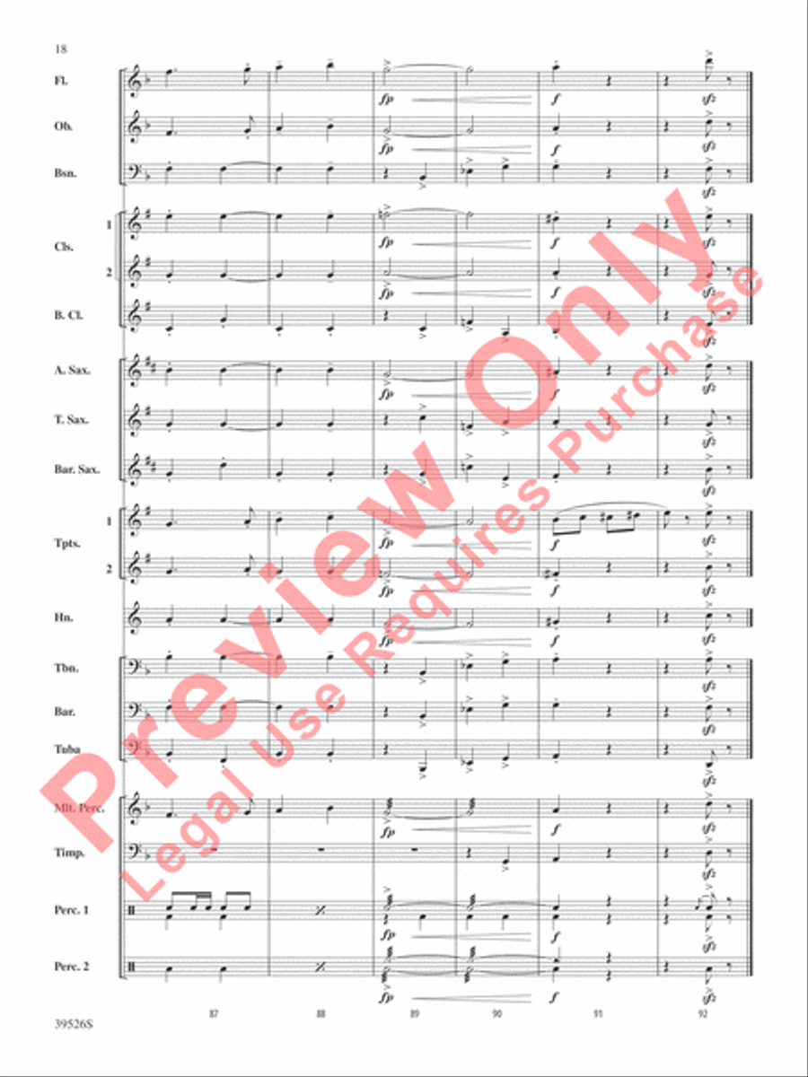 Korobushka Korobushka Concert Band scores gallery preview page 18