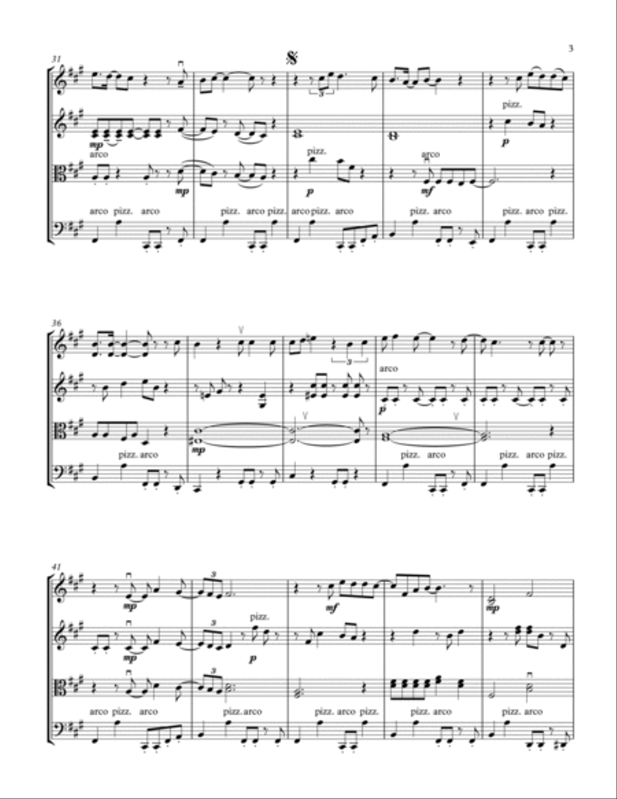 High Tide Or Low Tide High Tide Or Low Tide String Quartet scores gallery preview page 3