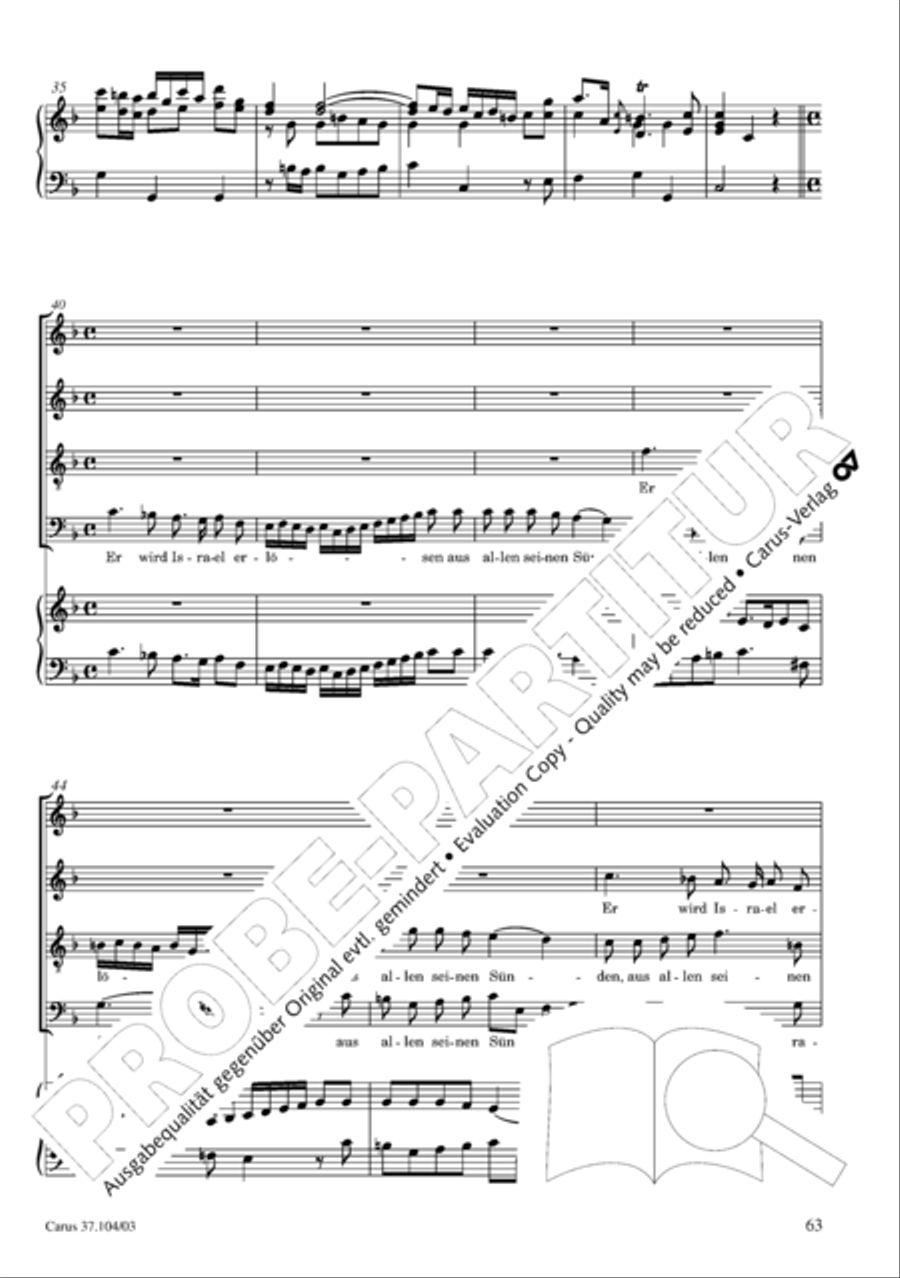 Ein Lammlein geht und tragt die Schuld 4-Part scores gallery preview page 64