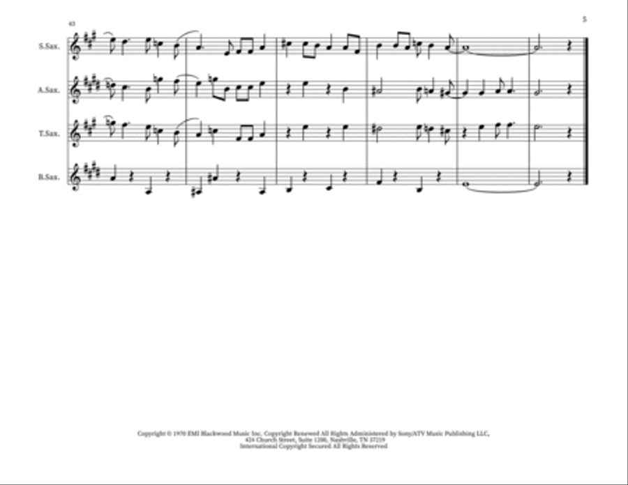 Put Your Hand In The Hand Small Ensemble scores gallery preview page 5