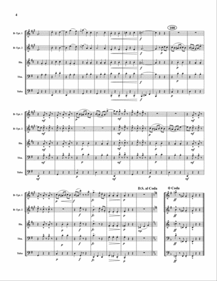 Blue Danube Brass Quintet scores gallery preview page 4