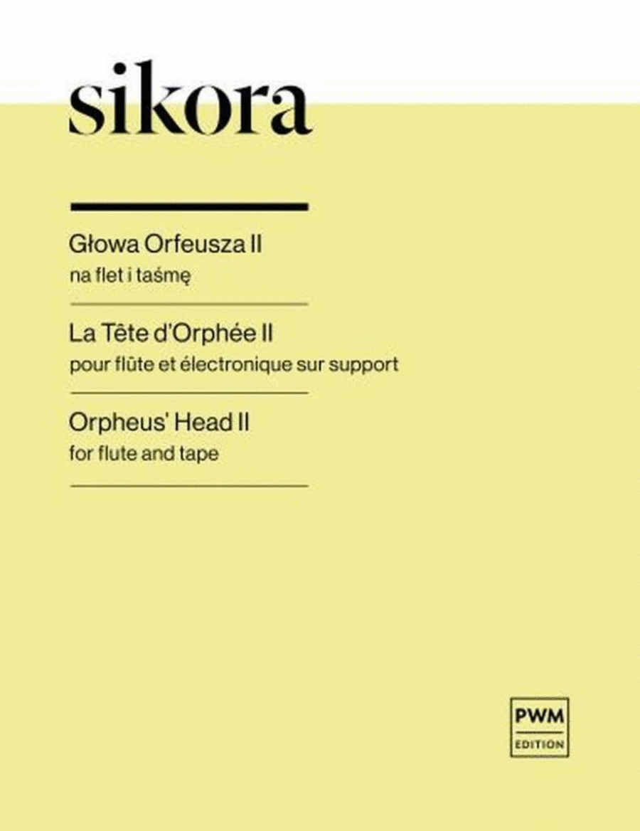 Orpheus' Head II Flute scores gallery preview page 1