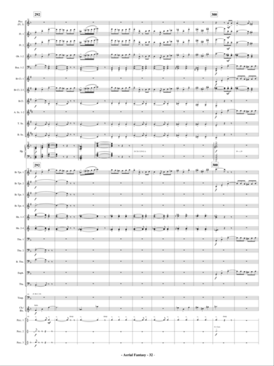 Aerial Fantasy Concert Band scores gallery preview page 33