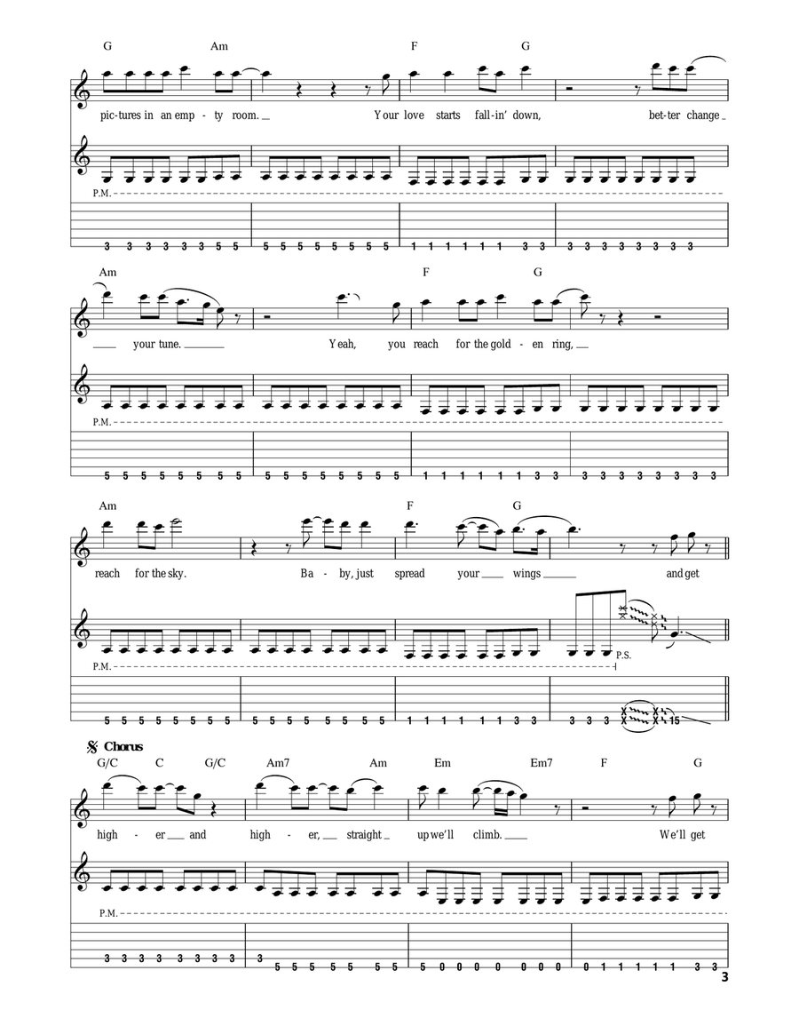 Dreams Acoustic Guitar scores gallery preview page 3