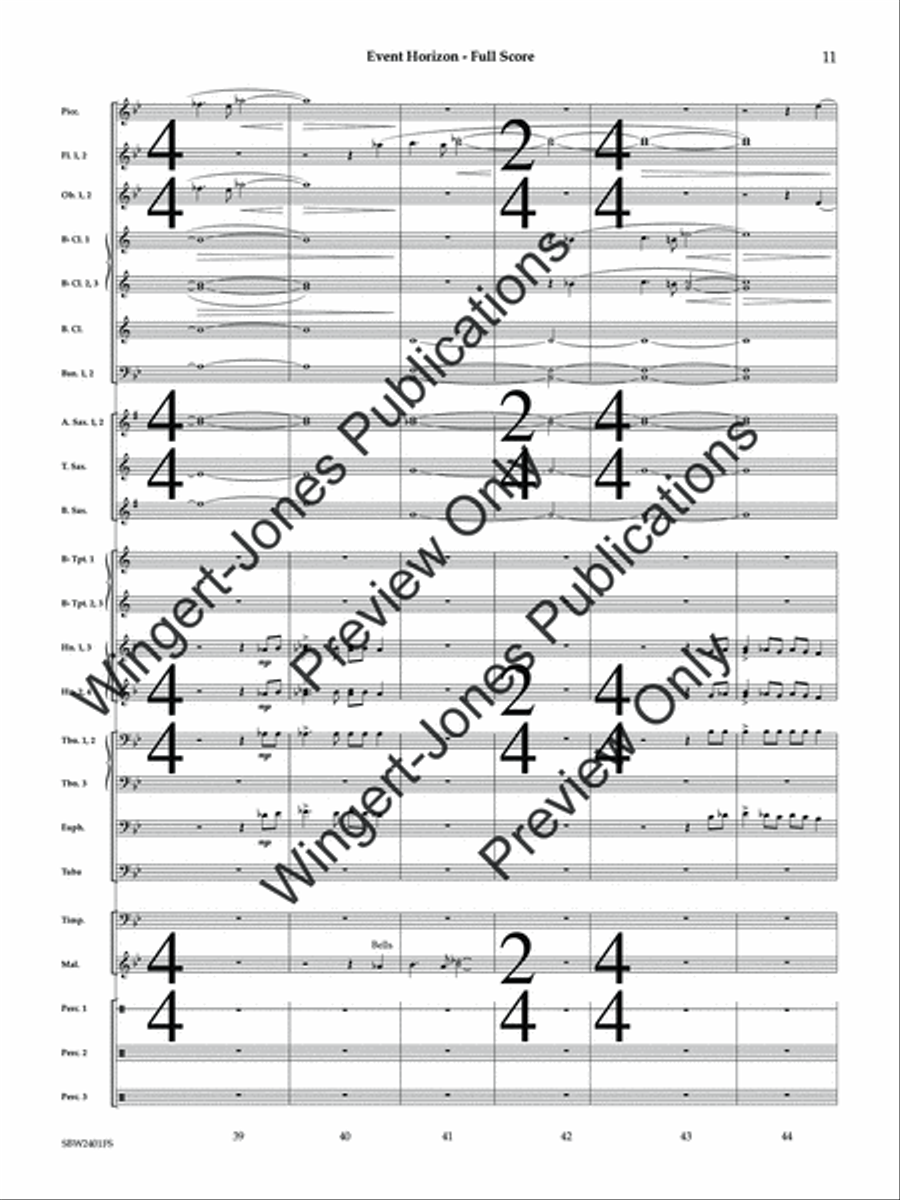 Event Horizon (Score) Event Horizon (Score) Concert Band scores gallery preview page 12