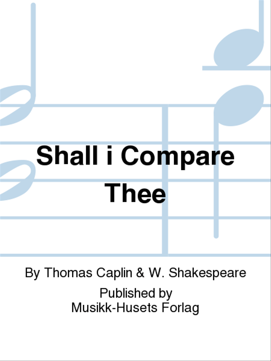 Shall i Compare Thee Shall i Compare Thee Mixed Choir scores gallery preview page 1