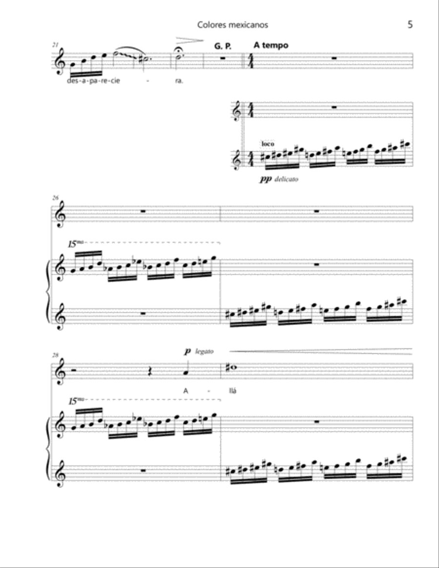 Si yo nunca desapareciera (HIGH VOICE) High Voice scores gallery preview page 5