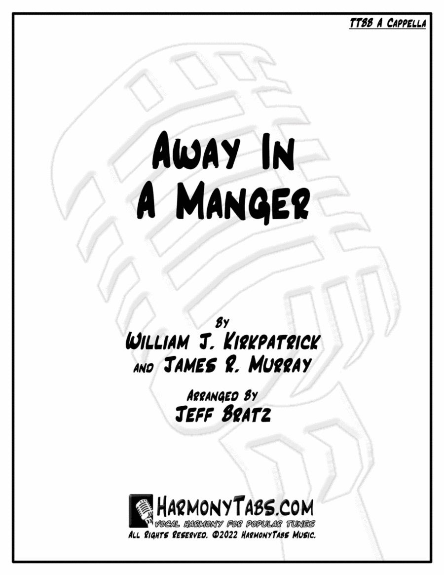 Away In A Manger TTBB scores gallery preview page 1