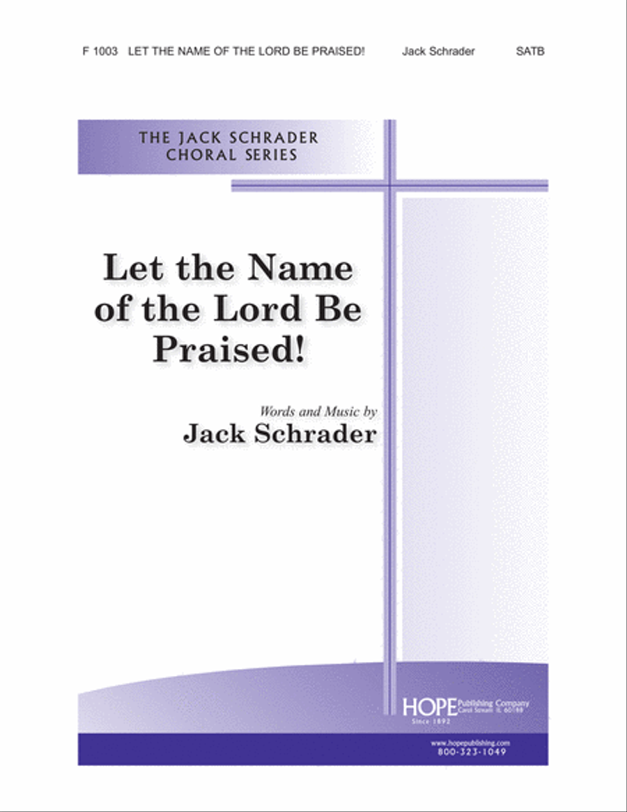 Let the Name of the Lord Be Praised 4-Part scores gallery preview page 1