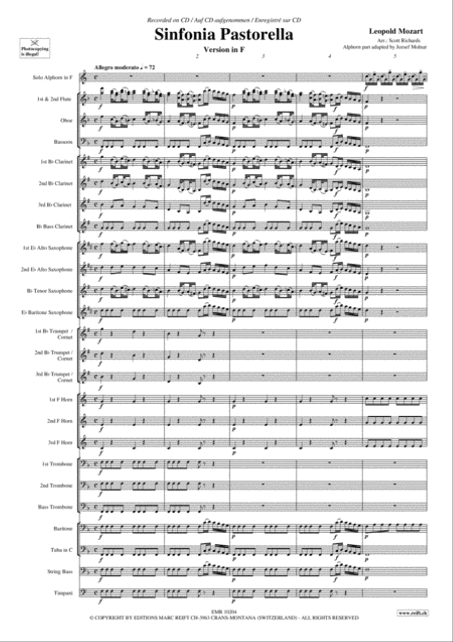 Sinfonia Pastorella Concert Band scores gallery preview page 4
