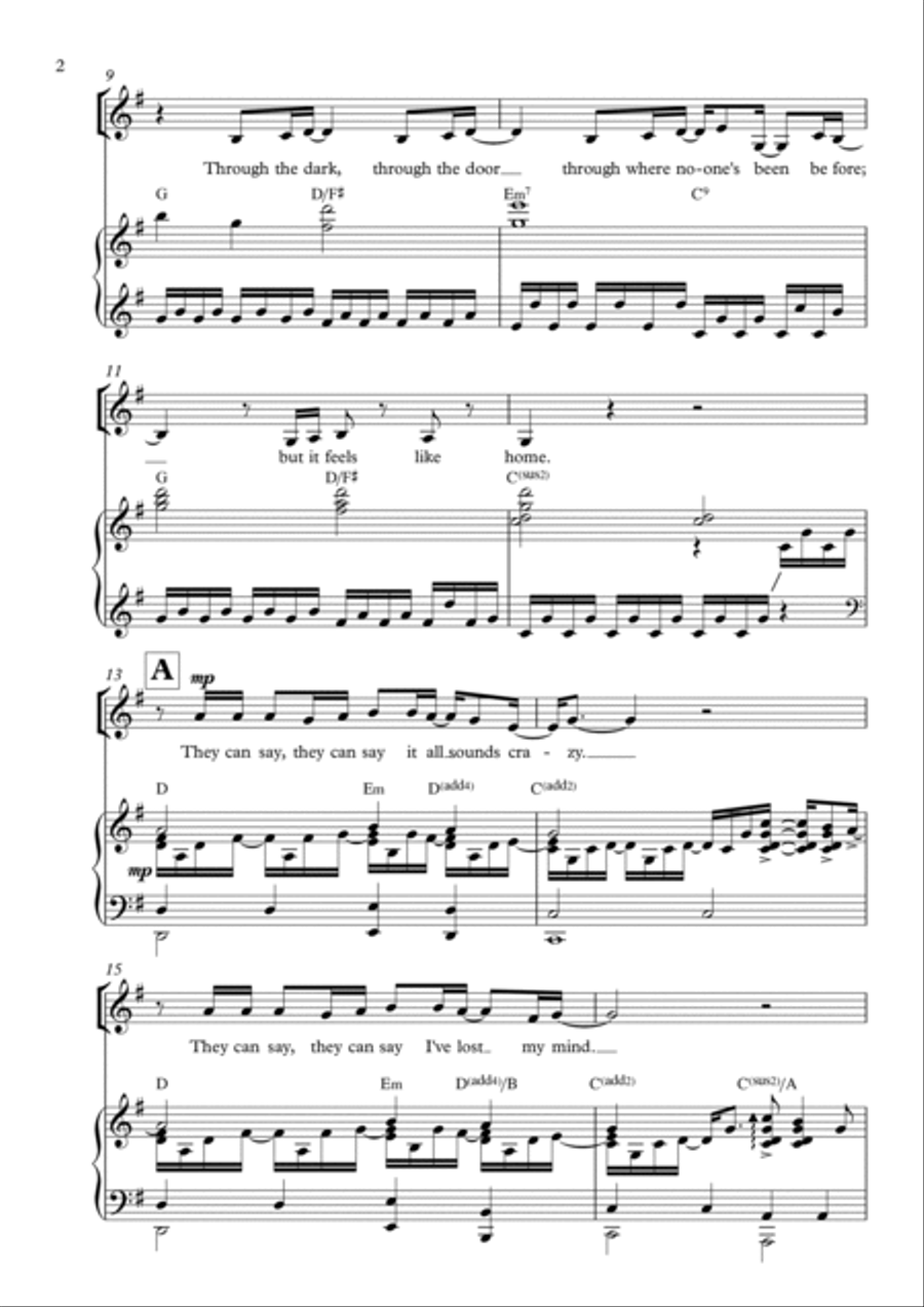 A Million Dreams 2-Part scores gallery preview page 2