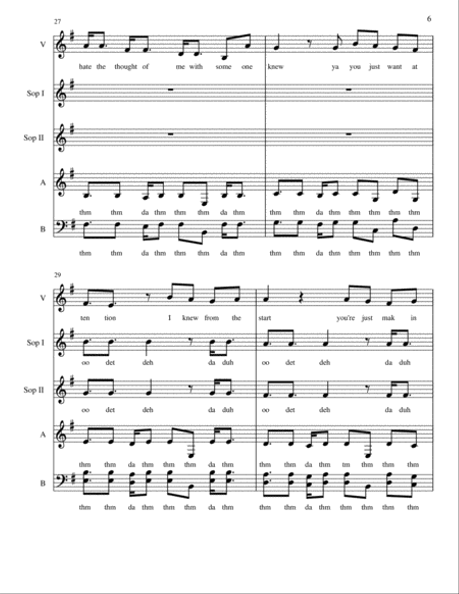 Attention 4-Part scores gallery preview page 6