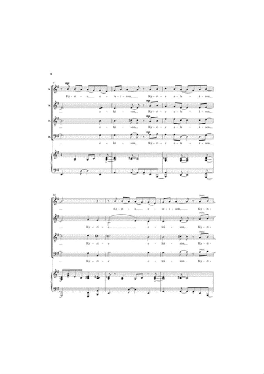 A Little Jazz Mass 4-Part scores gallery preview page 3