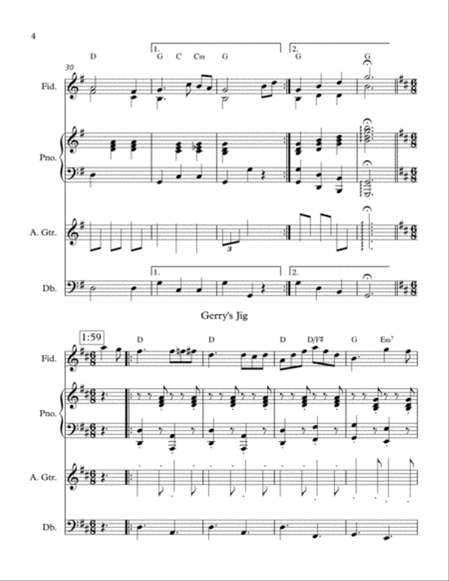 Fiddle Set No 6 Piano, Vocal, Guitar scores gallery preview page 4