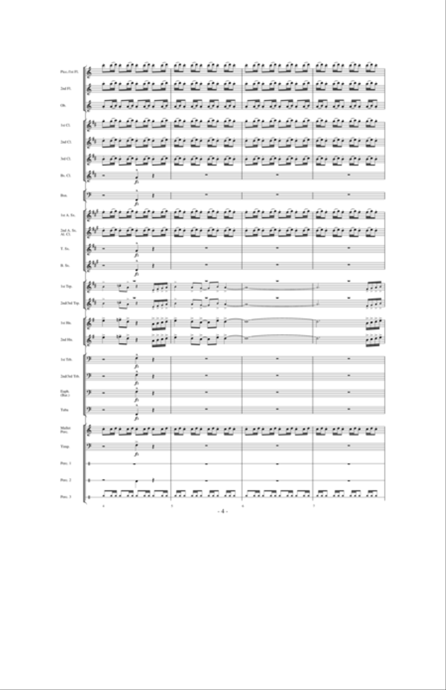 Of Honor and Valor Eternal Concert Band scores gallery preview page 3